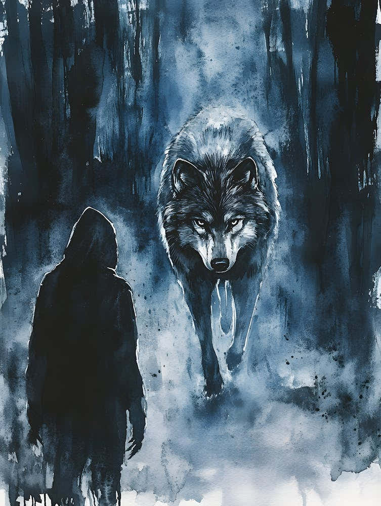 Stunning Lone Wolf and a Man