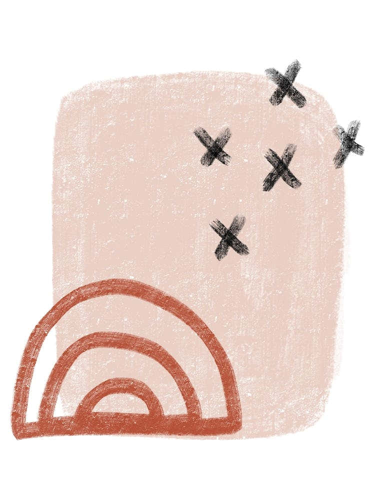 Dalia Chalk Red Rainbow