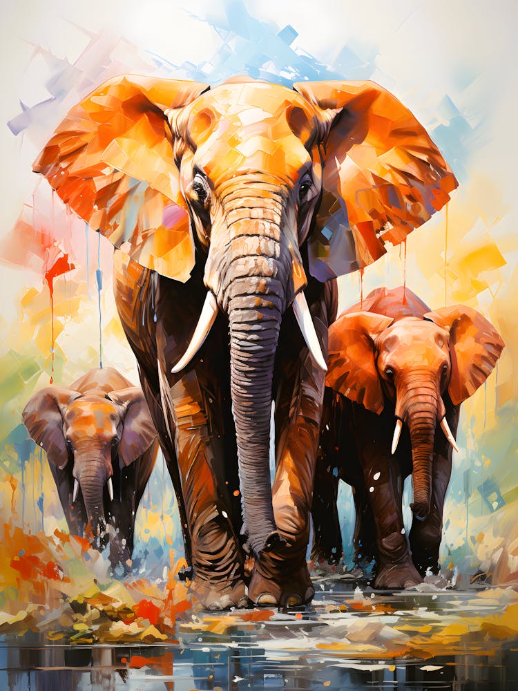 Majestic Wanderer Elephant In The Wild