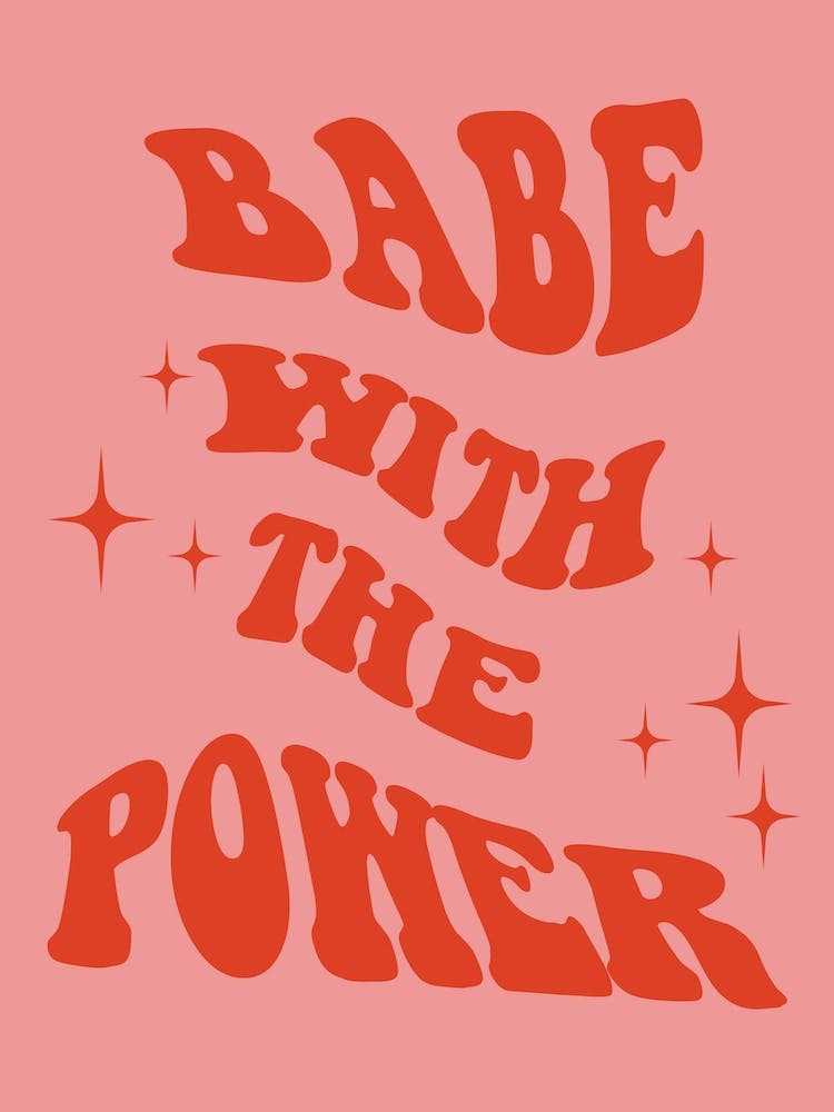 Babe With The Power Red In Pink