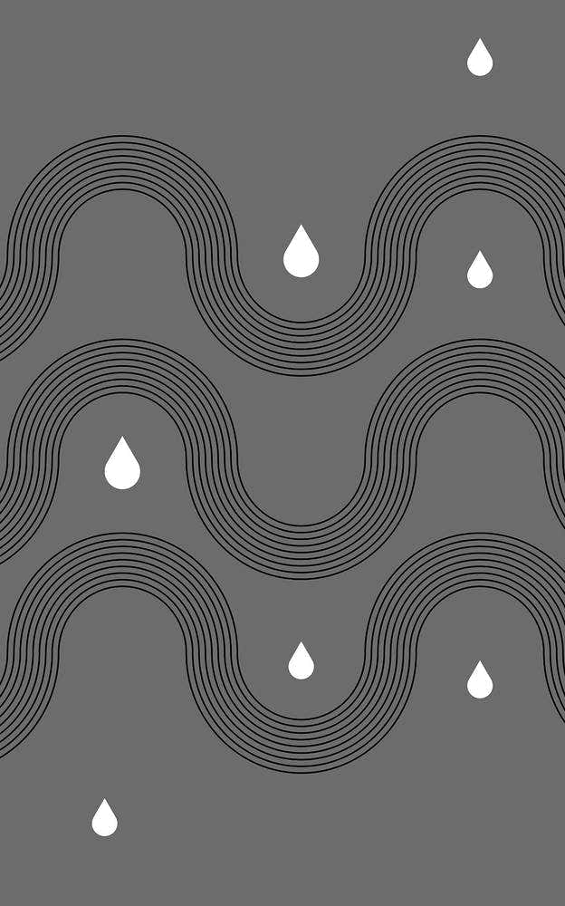 Abstract Waves Rain