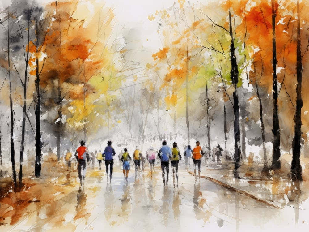 People Walking In The Park