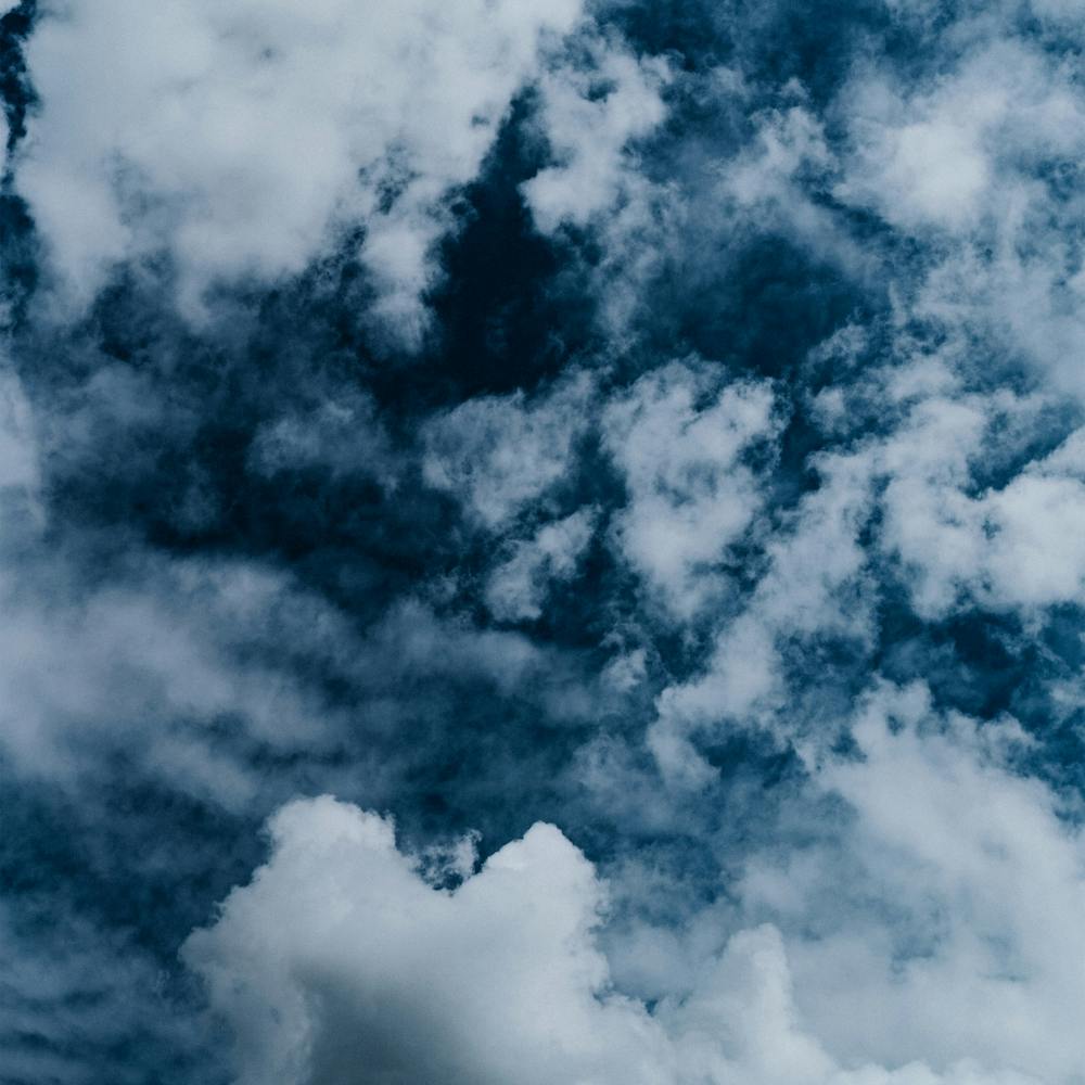 The Clouds Up In The Blue Sky Square