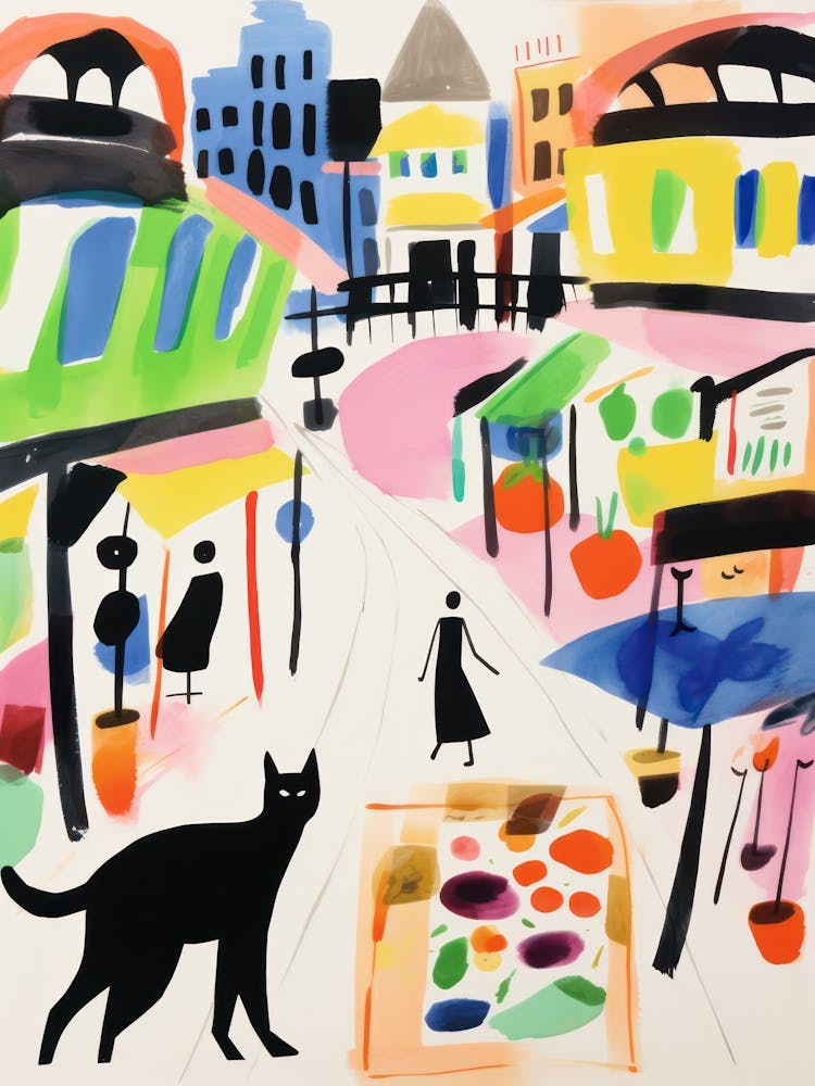 The Food Market In Sydney 1 Illustration