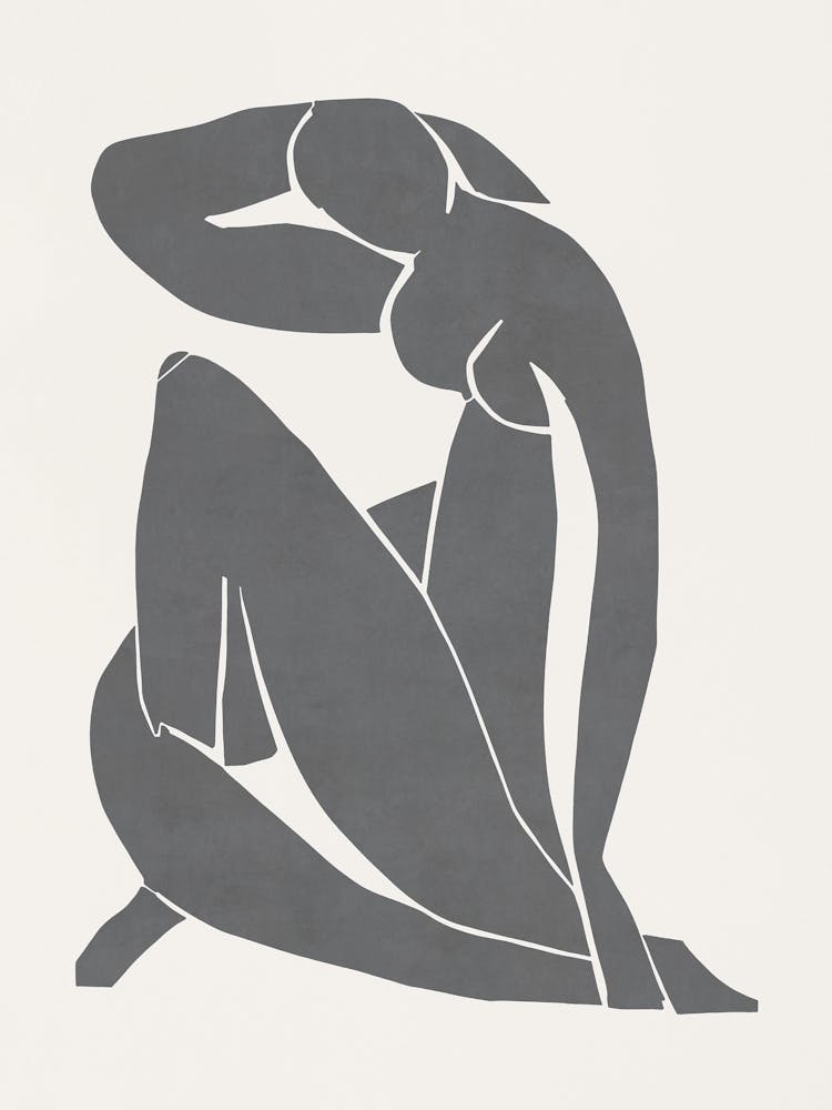 Inspired by Matisse - Gray Nude 02