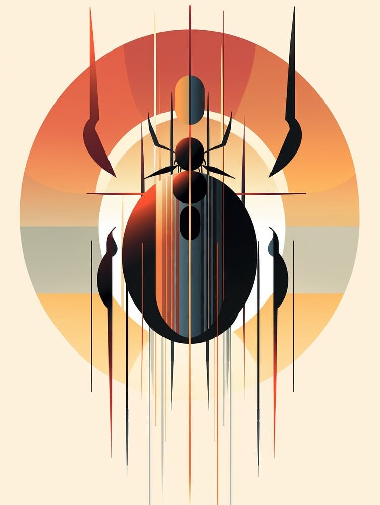 Beetle Minimalist Abstract 1