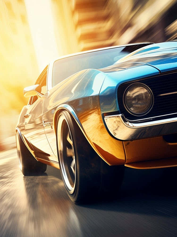 American Muscle Car In The City 002