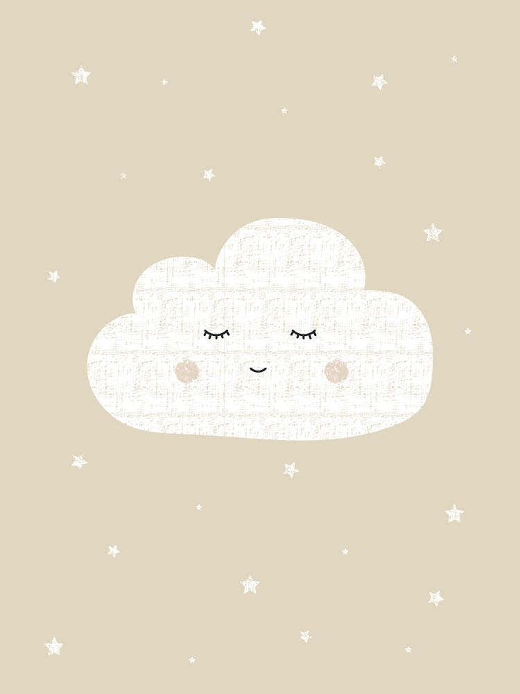 Neutral Nursery Print Cloud
