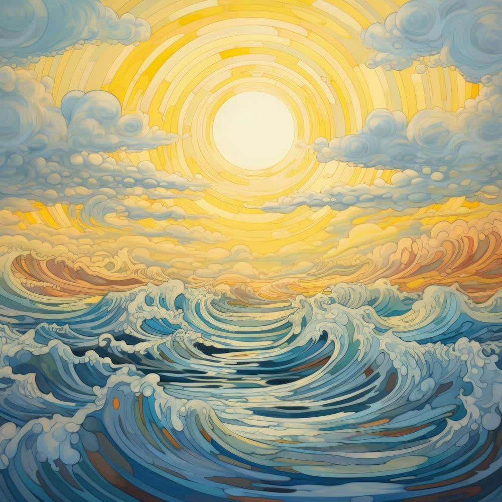 Sunrise Over The Ocean