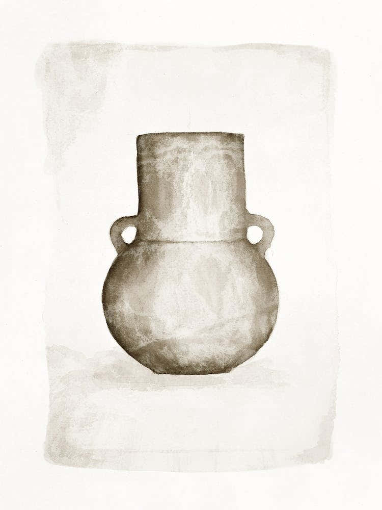 Watercolor Art 'Vase I', Aga Szafranska