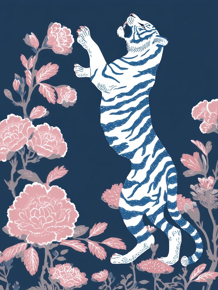 White Tiger Canvas Print 1