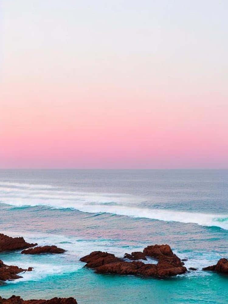 Cala Estreta Beach, Costa Brava, Spain Pink Photography 2