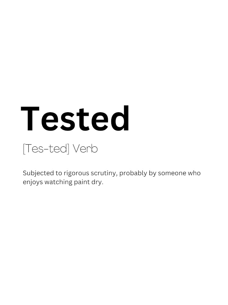 Tested Definition Meaning