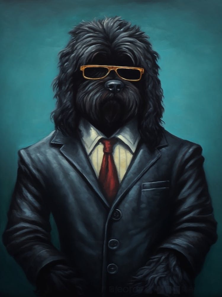Gangster Dog Black Russian Terrier 4