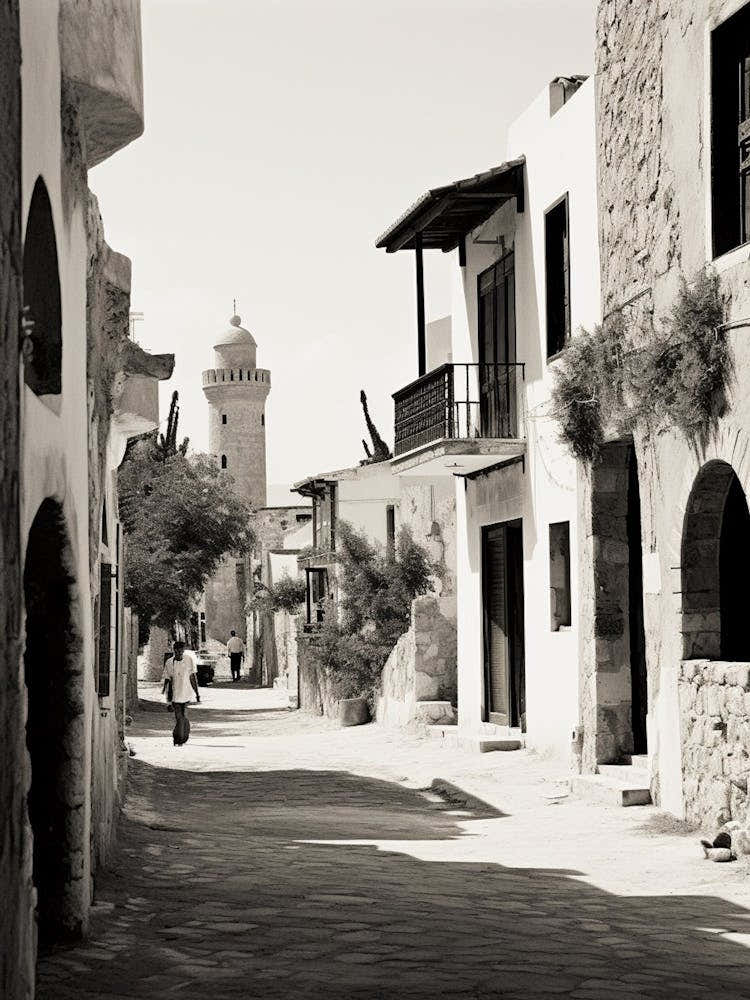 Rhodes, Greece, Mediterranean Black And White Photography Analogue 2