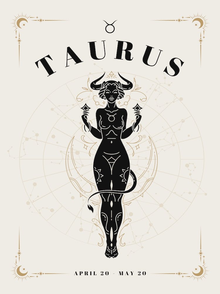 Taurus Zodiac Celestial Woman