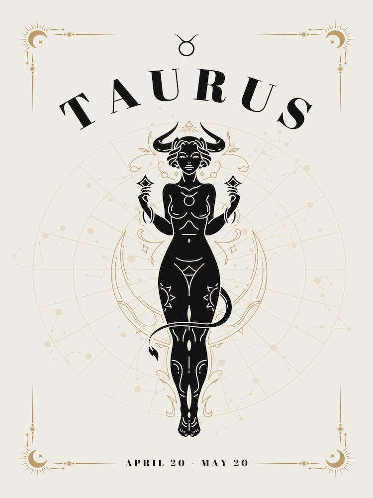 Taurus Zodiac Celestial Woman