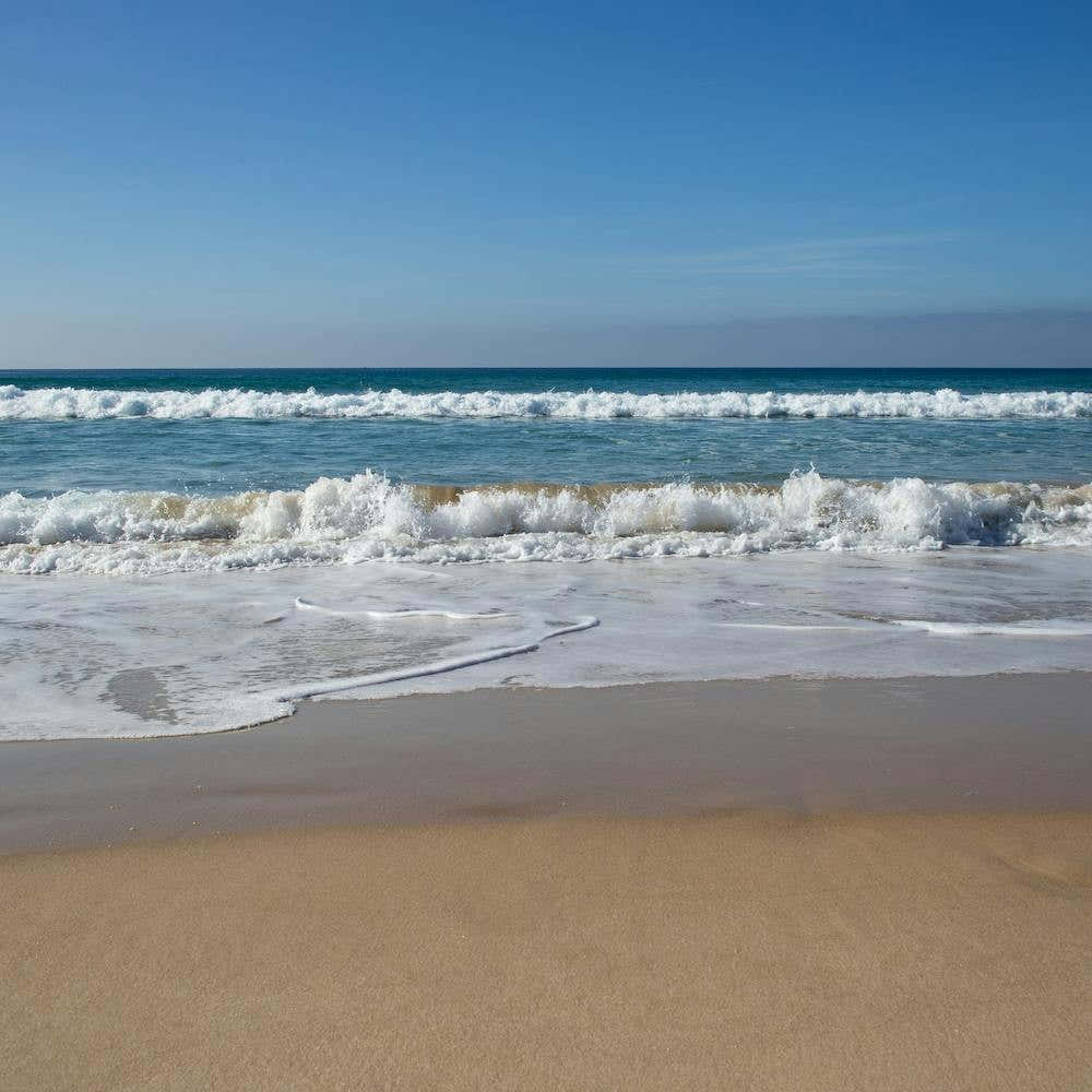 Waves coming in at Tarifa