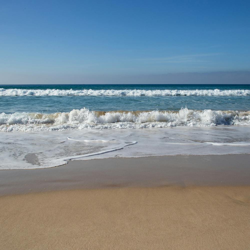 Waves coming in at Tarifa