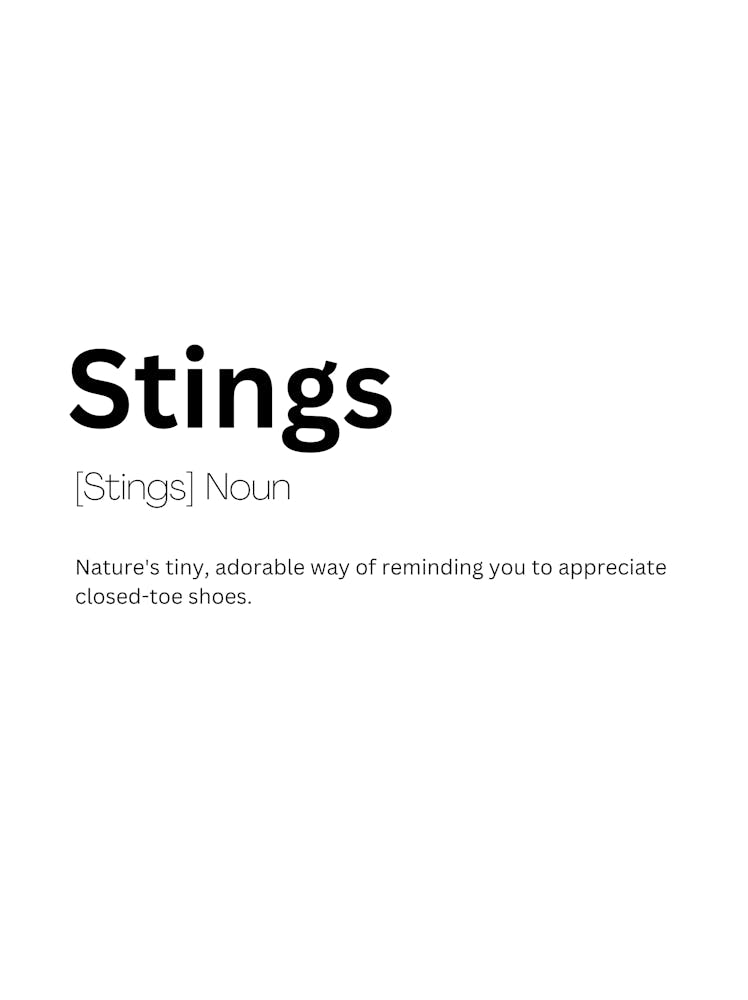 Stings Definition Meaning