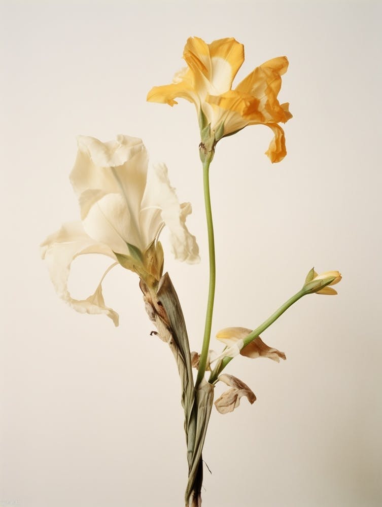 Pressed Flower Botanical Art Freesia 2