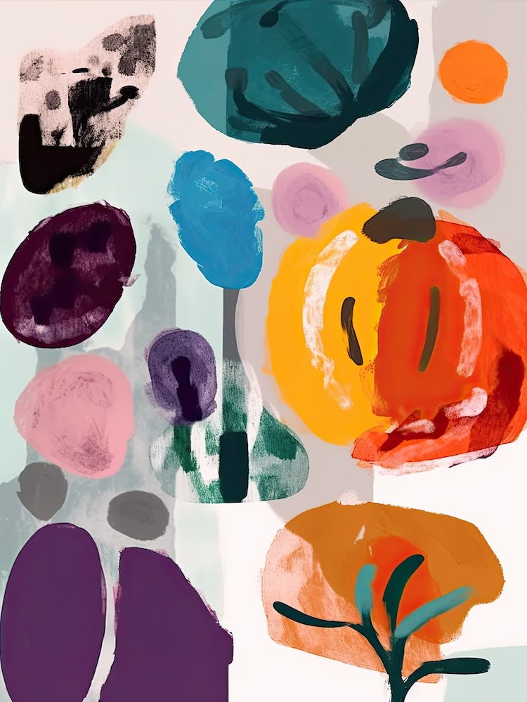 Colourful Eggplant Illustration 1