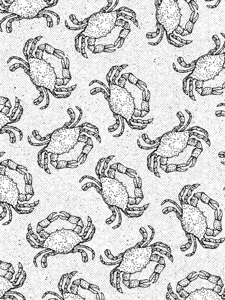 Crabs Vintage Pattern