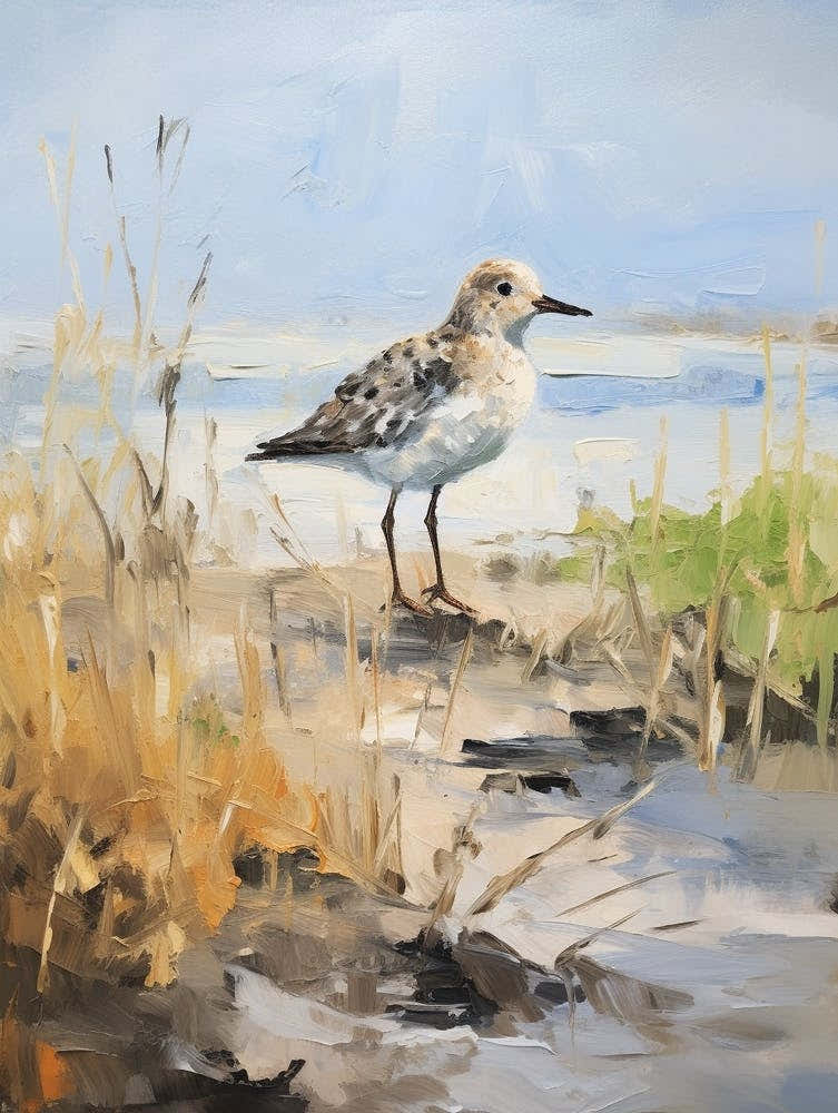 Bird Painting Grey Plover 4