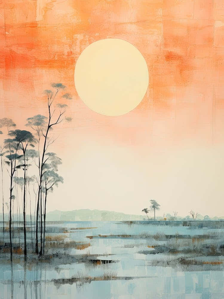 Watercolour Of Sundarbans National Park   Bangladesh And India 3