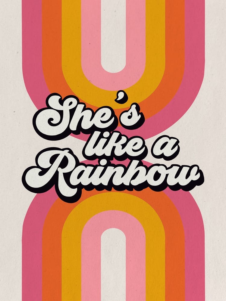 She's Like A Rainbow In Pink Hues