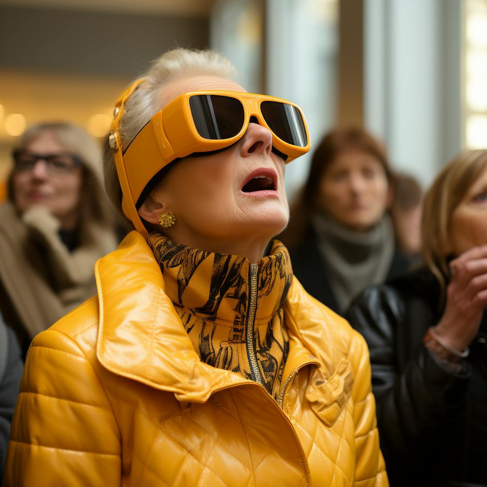Woman Wearing Sunglasses