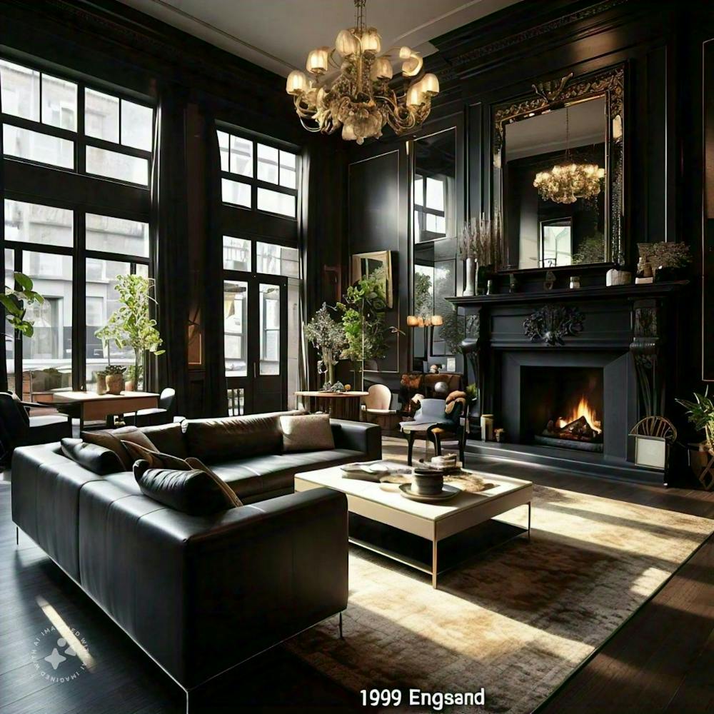 Black Living Room