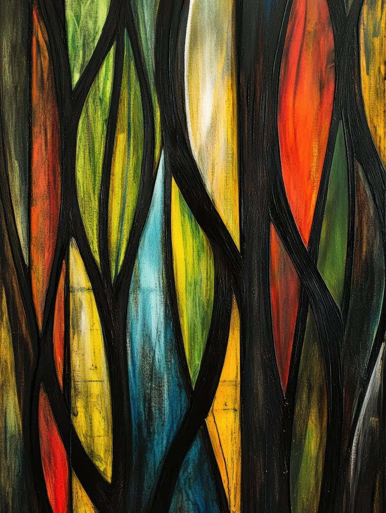 Stained Glass Tree 3