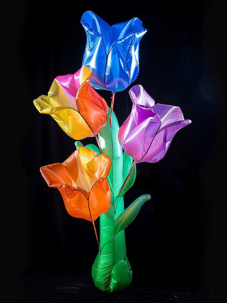 Bright Inflatable Flowers Larkspur 1