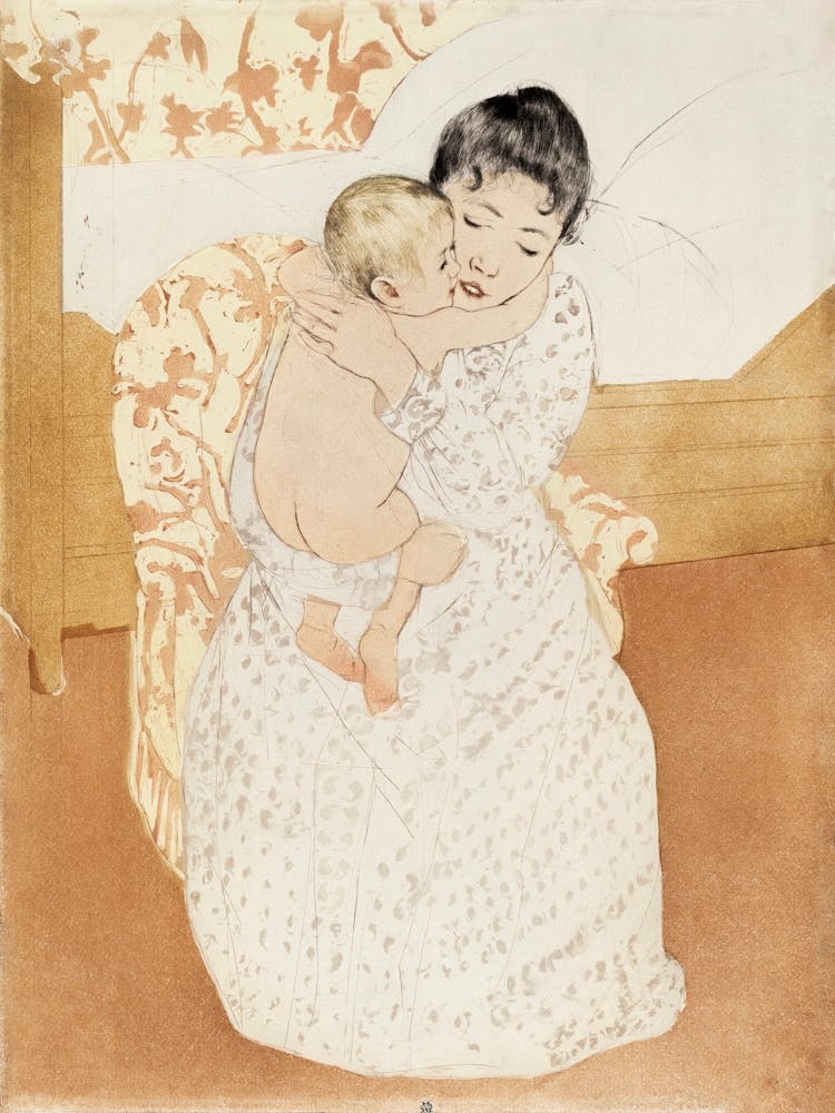 Maternal Caress (1891), Mary Cassatt