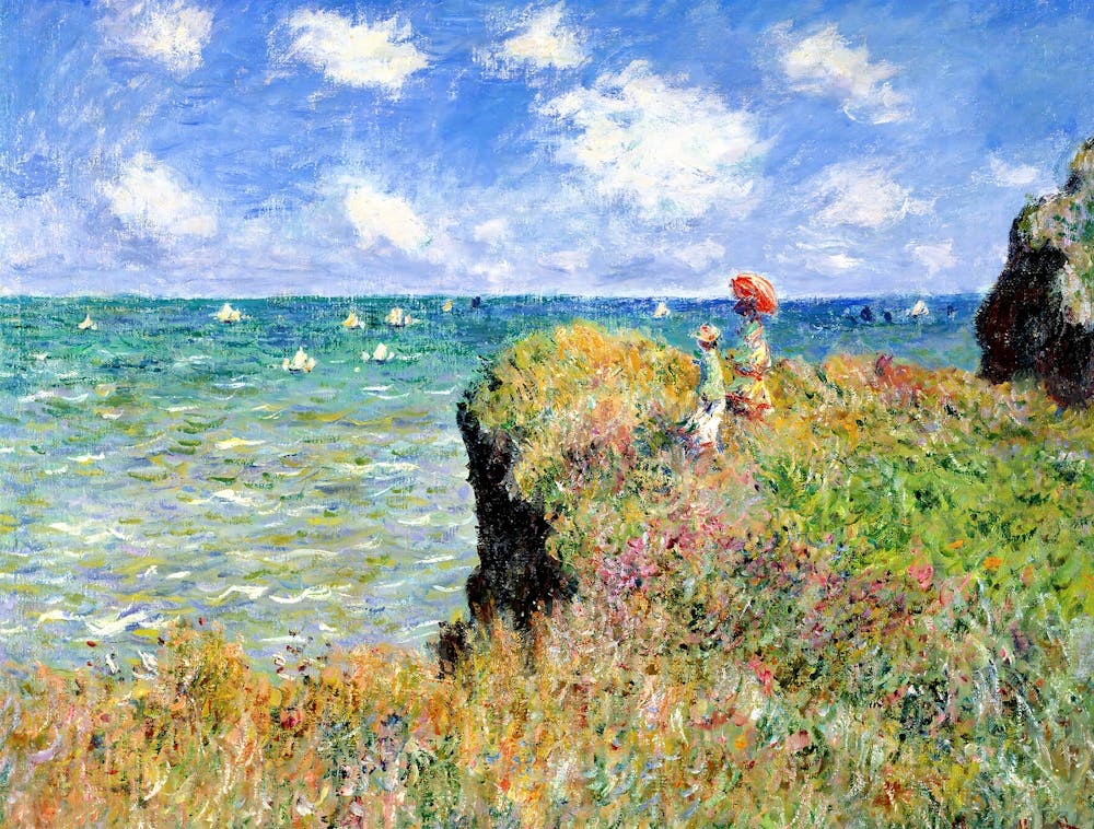 Claude Monet - The Cliff