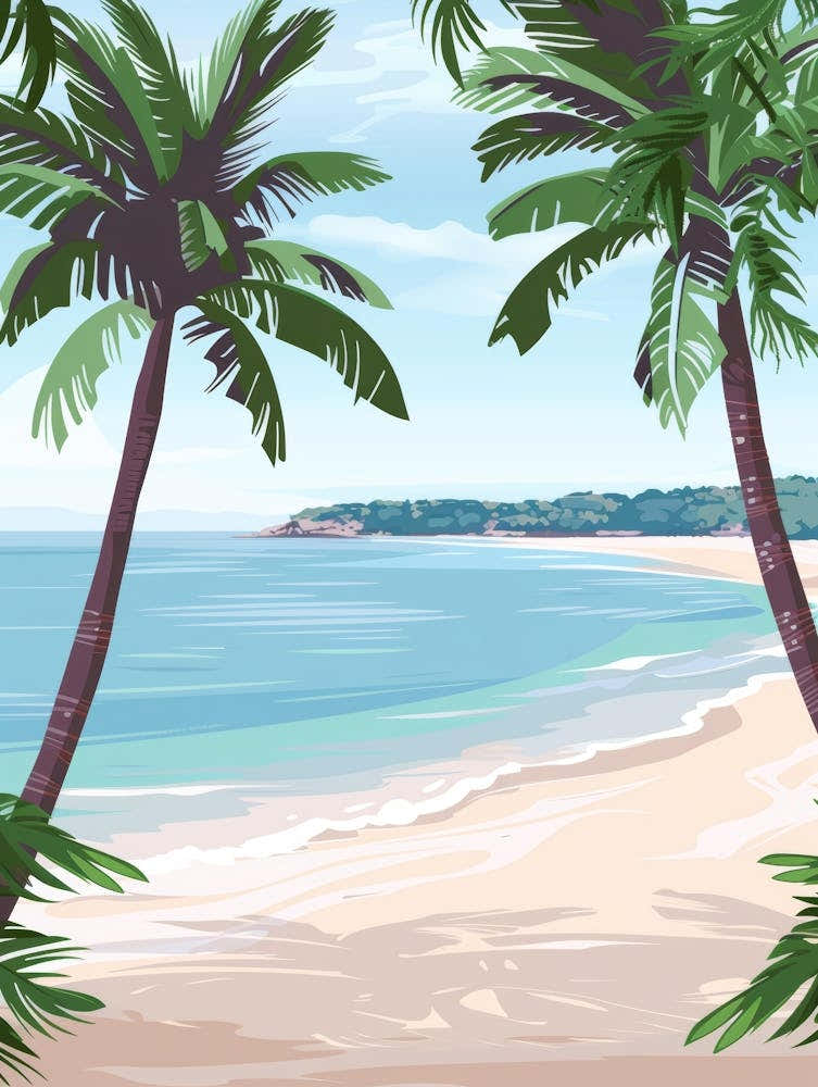 Palm Trees On The Beach 21