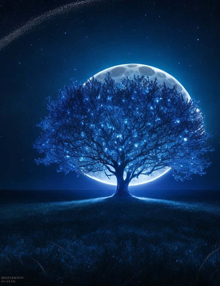 Tree In The Moonlight