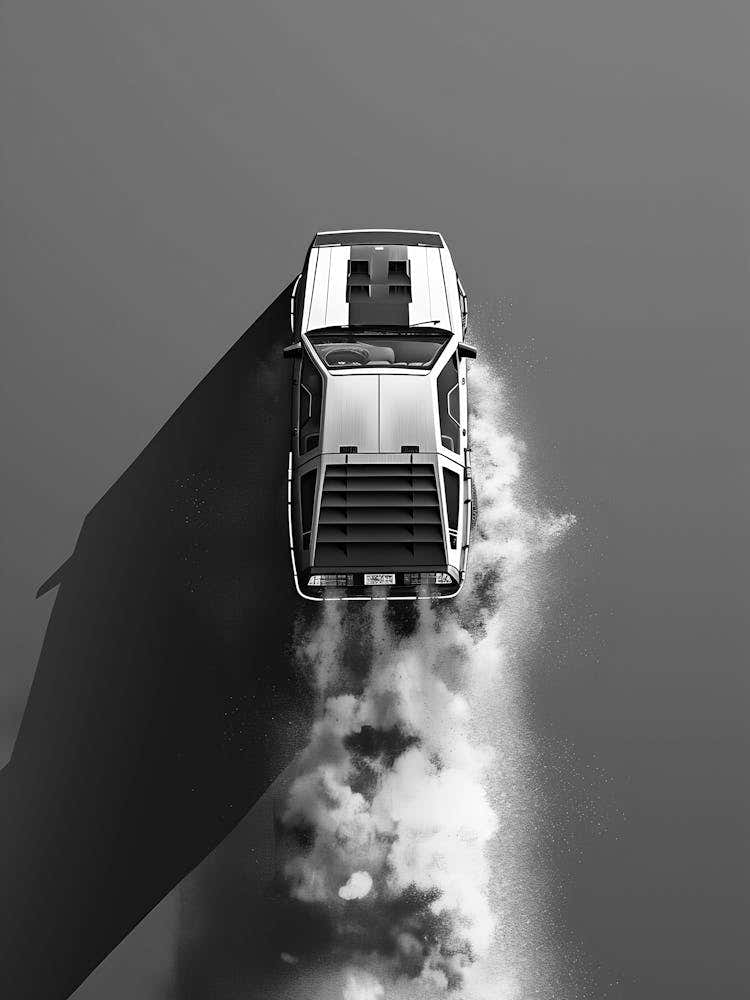 Aerial View Of A Car