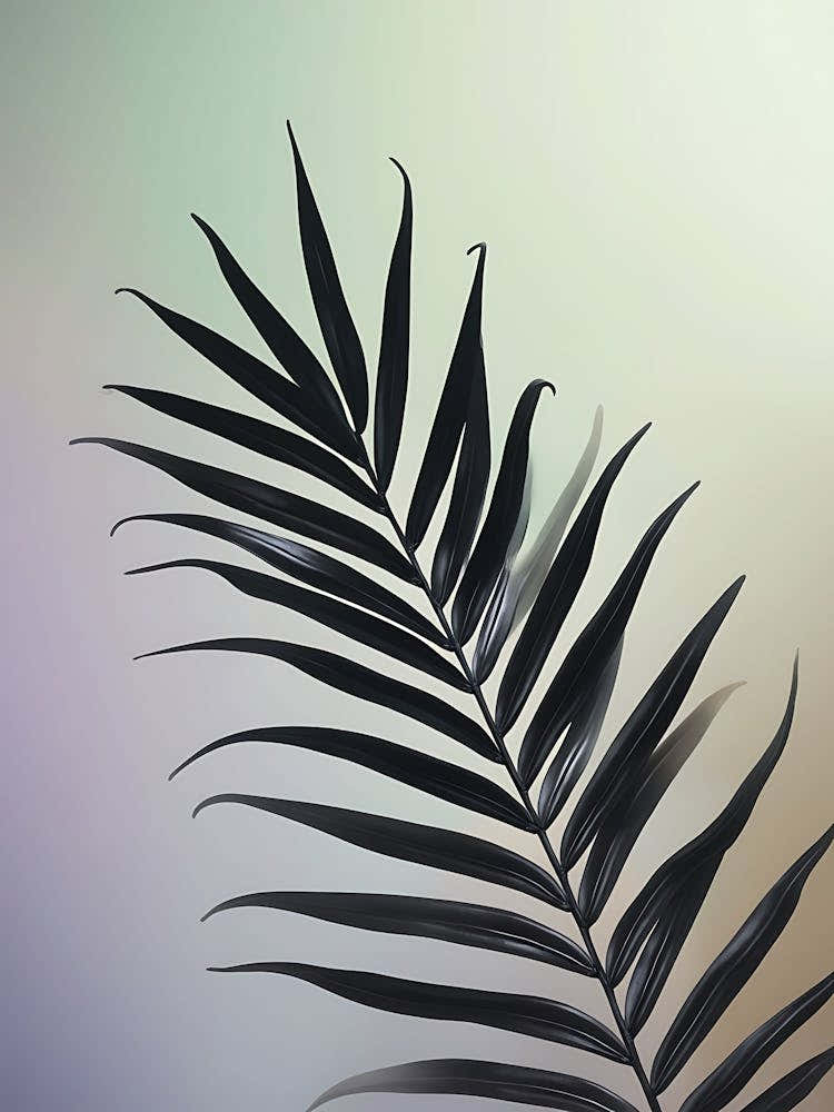 Warm Botanical Stems in Minimalist Design