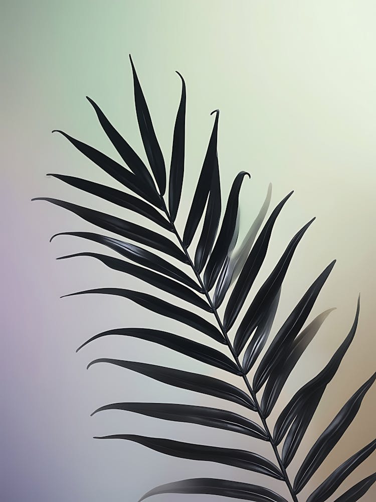 Warm Botanical Stems in Minimalist Design