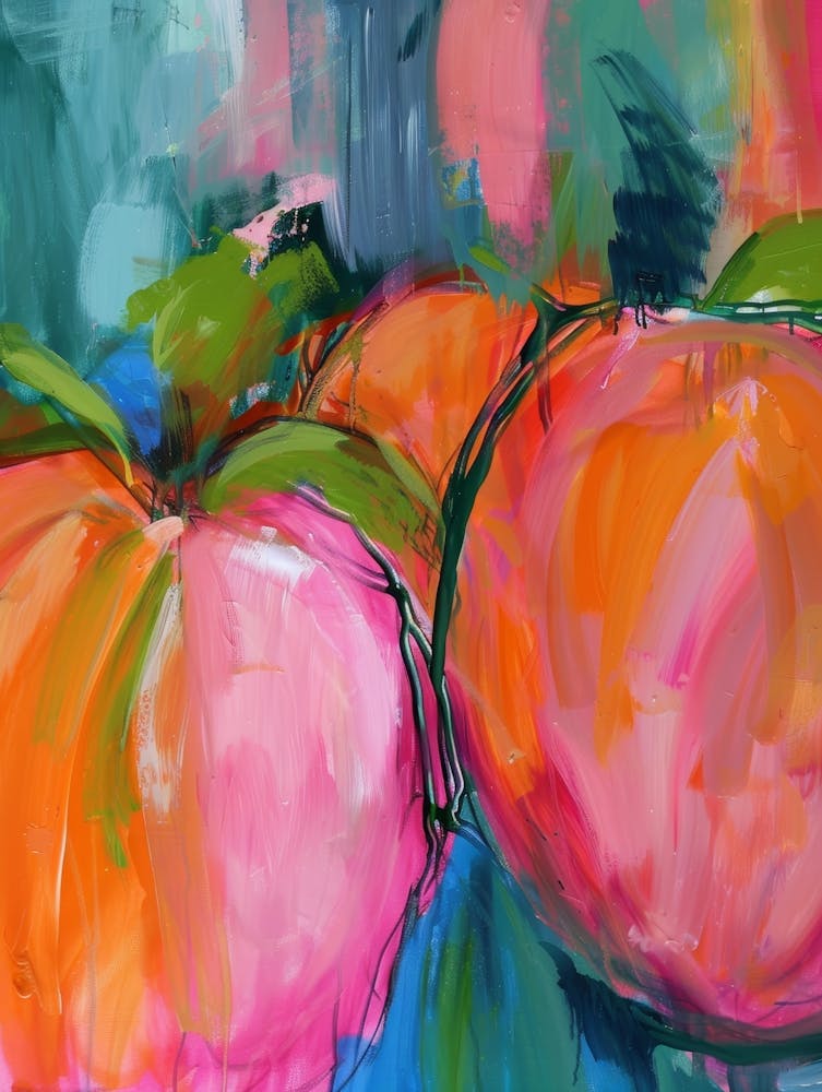 Peach Painting