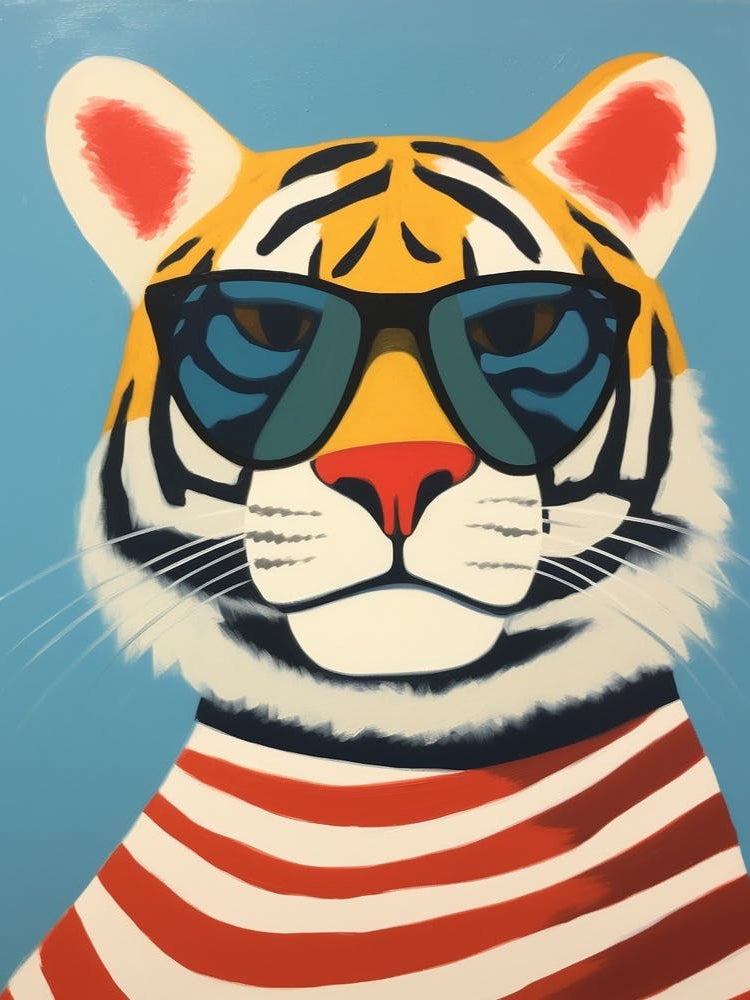 Little Tiger 4 Wearing Sunglasses