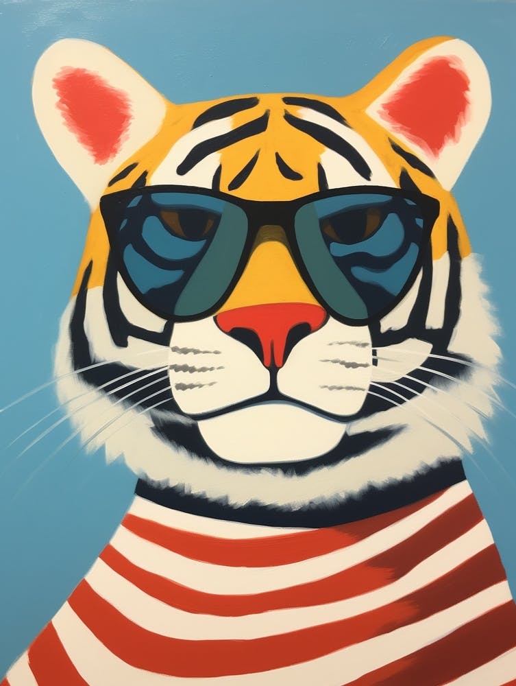 Little Tiger 4 Wearing Sunglasses