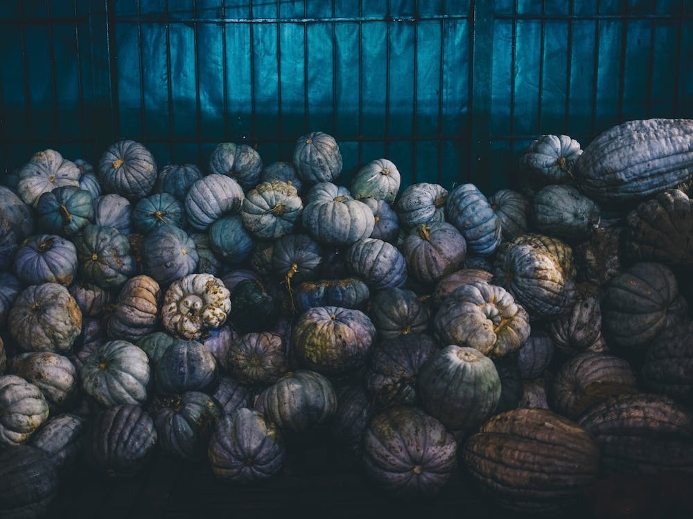 Pumpkins In A Market