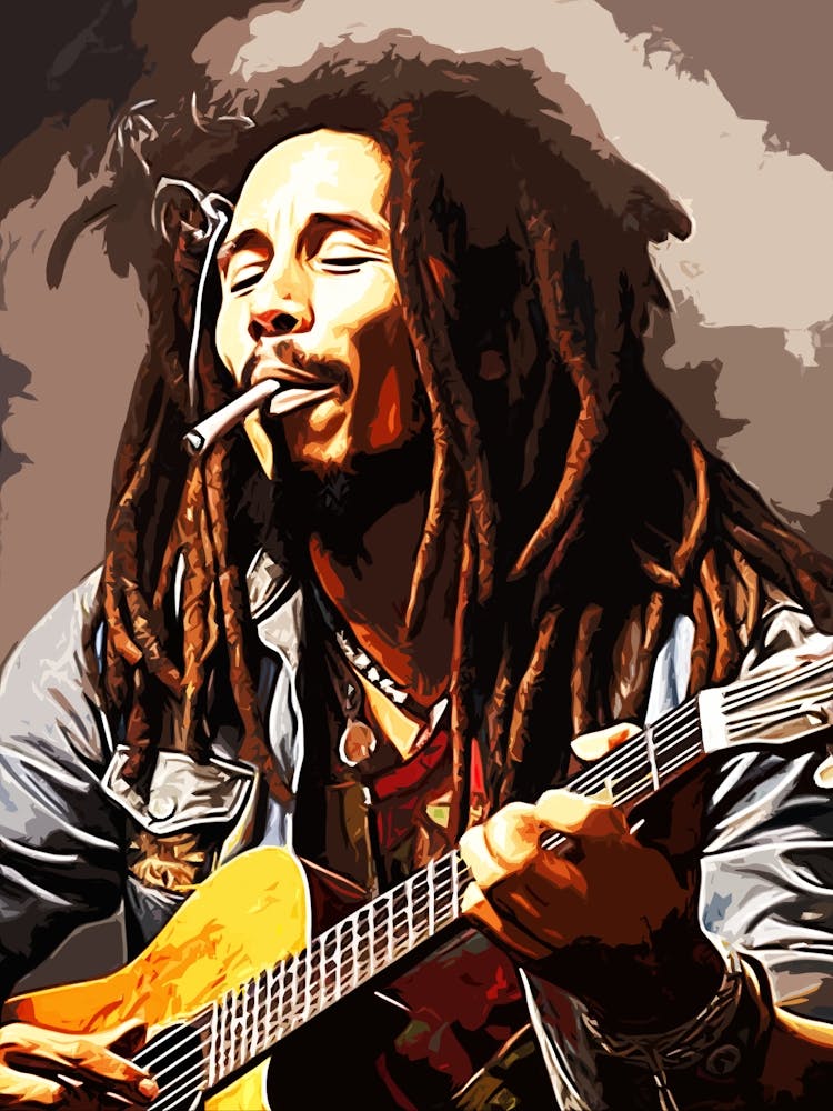 Bob Marley Painting