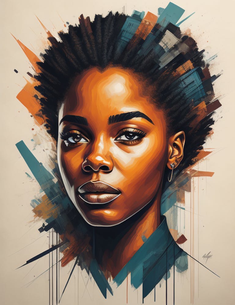 Black Girl With Afro