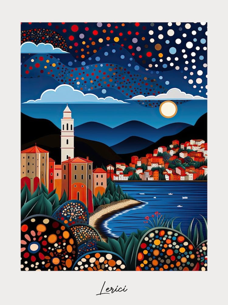 Poster Of Lerici, Italy, Illustration In The Style Of Pop Art 2