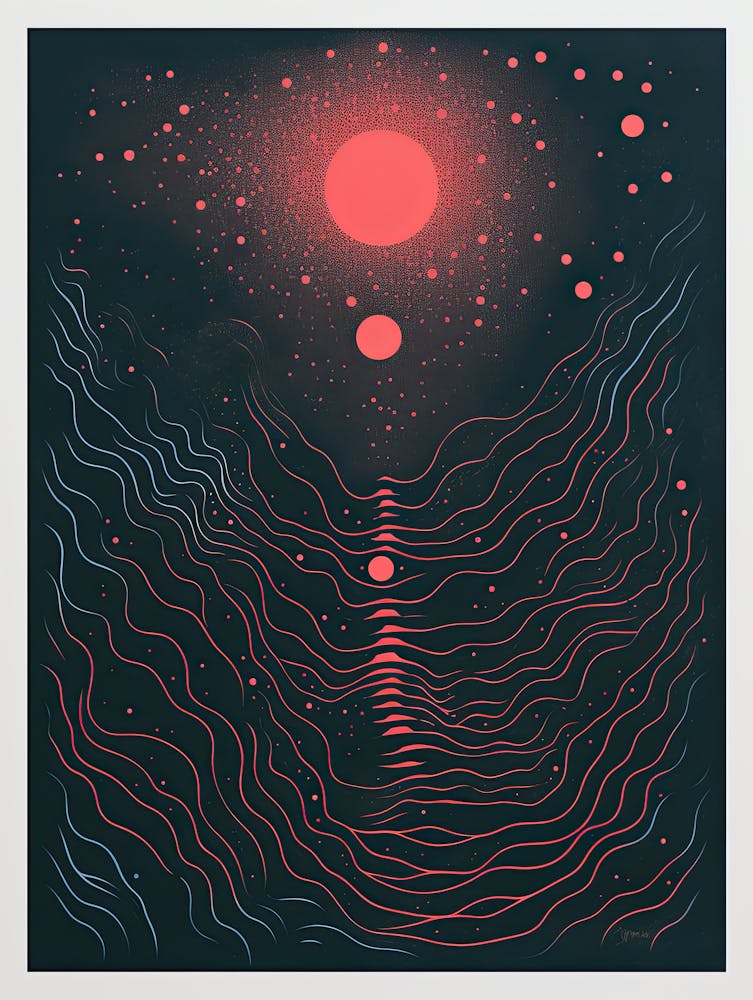 Oscillating Currents - Psychedelic Waveform Art