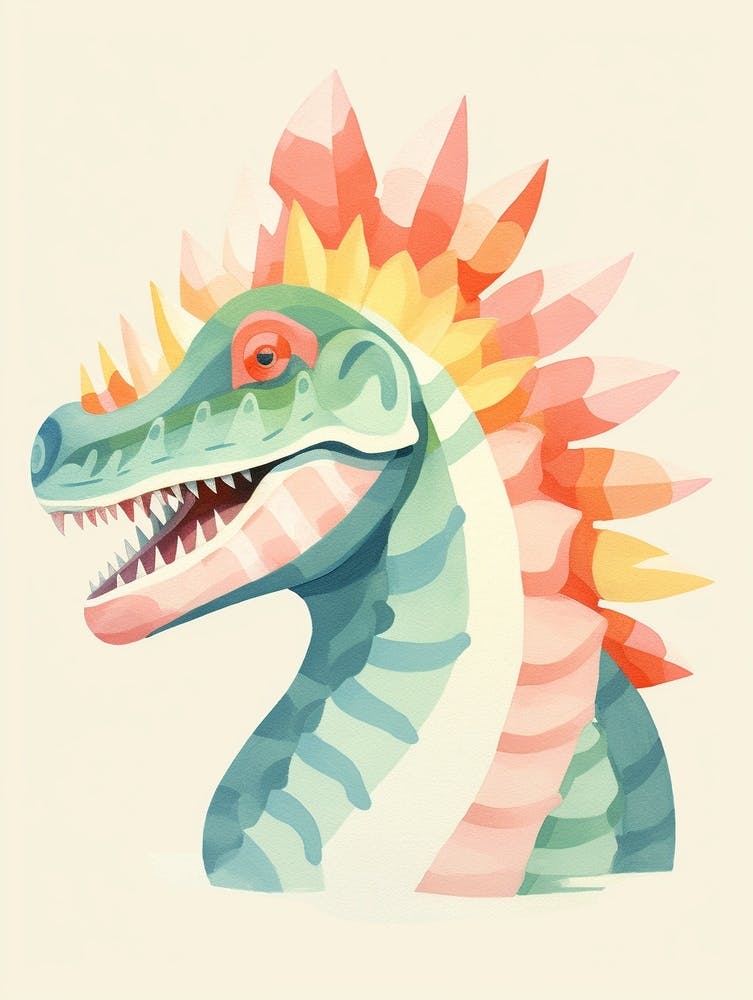 Colourful Dinosaur Spinosaurus 3